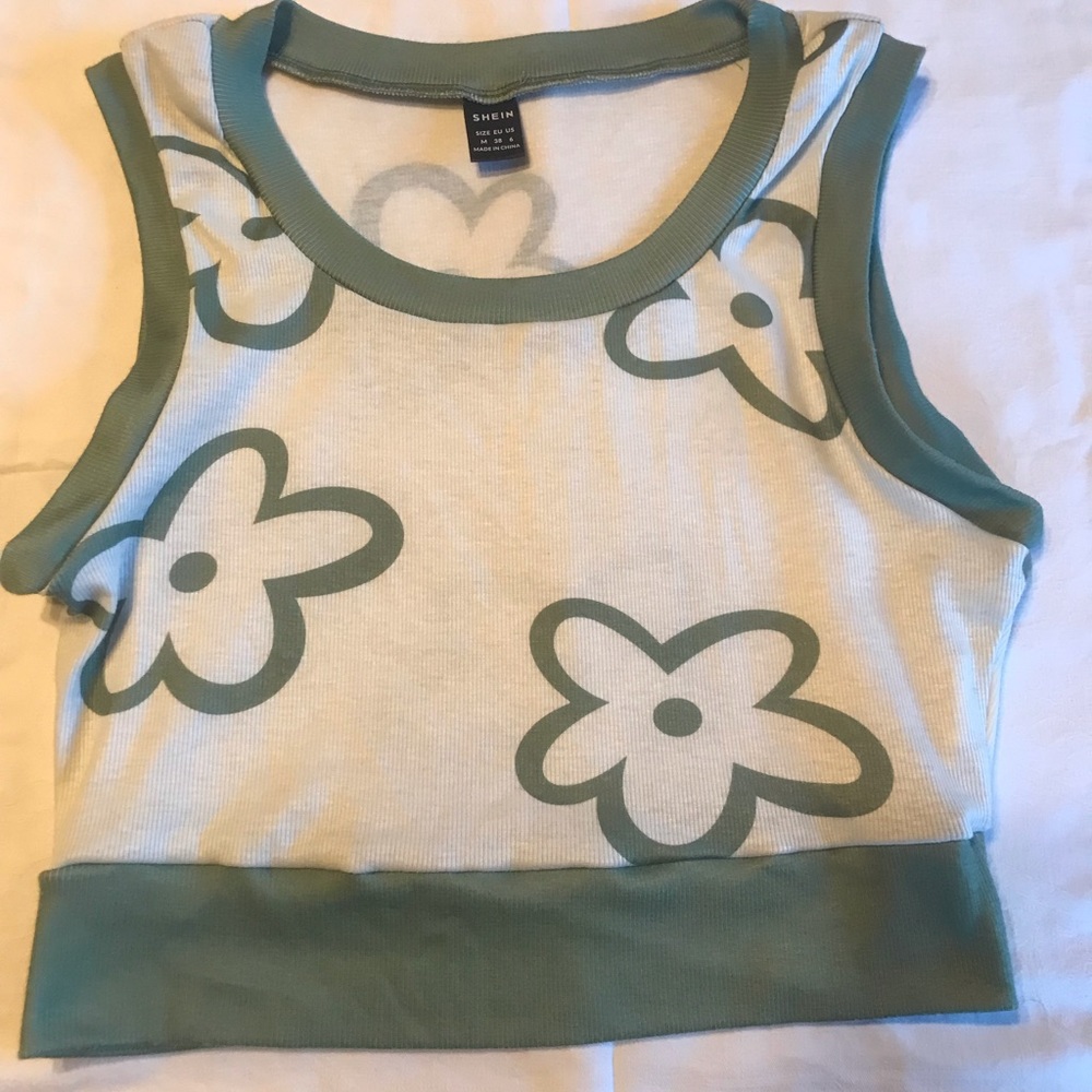 shein flowers tanktop